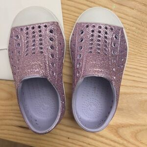 Native Shoes Purple Sneakers with Slip-On Style and Ventilation